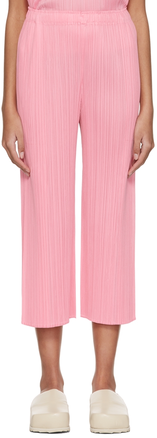 Pleats Please Issey Miyake Pink Monthly Colors March Trousers