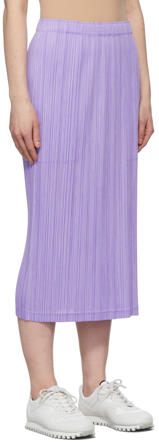 Pleats Please Issey Miyake Purple Thicker Bottoms 1 Skirt | Smart