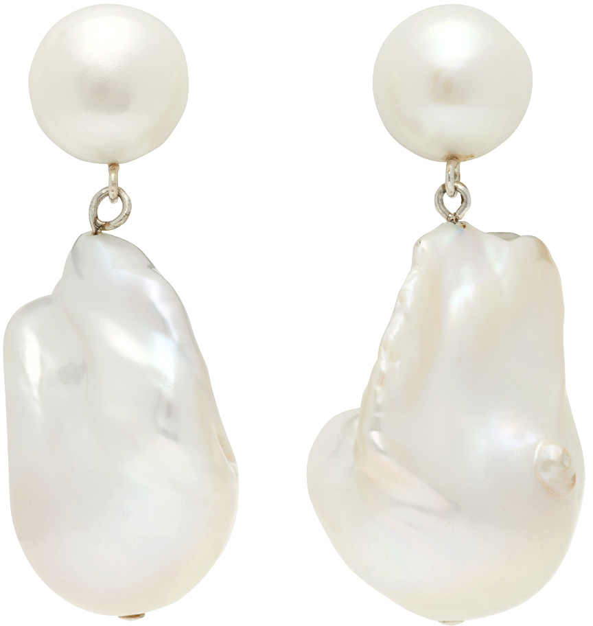 Sophie Buhai White Essential Pearl Earrings