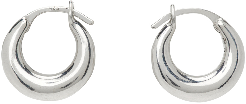 Sophie Buhai Silver Tiny Essential Hoop Earrings | Smart Closet