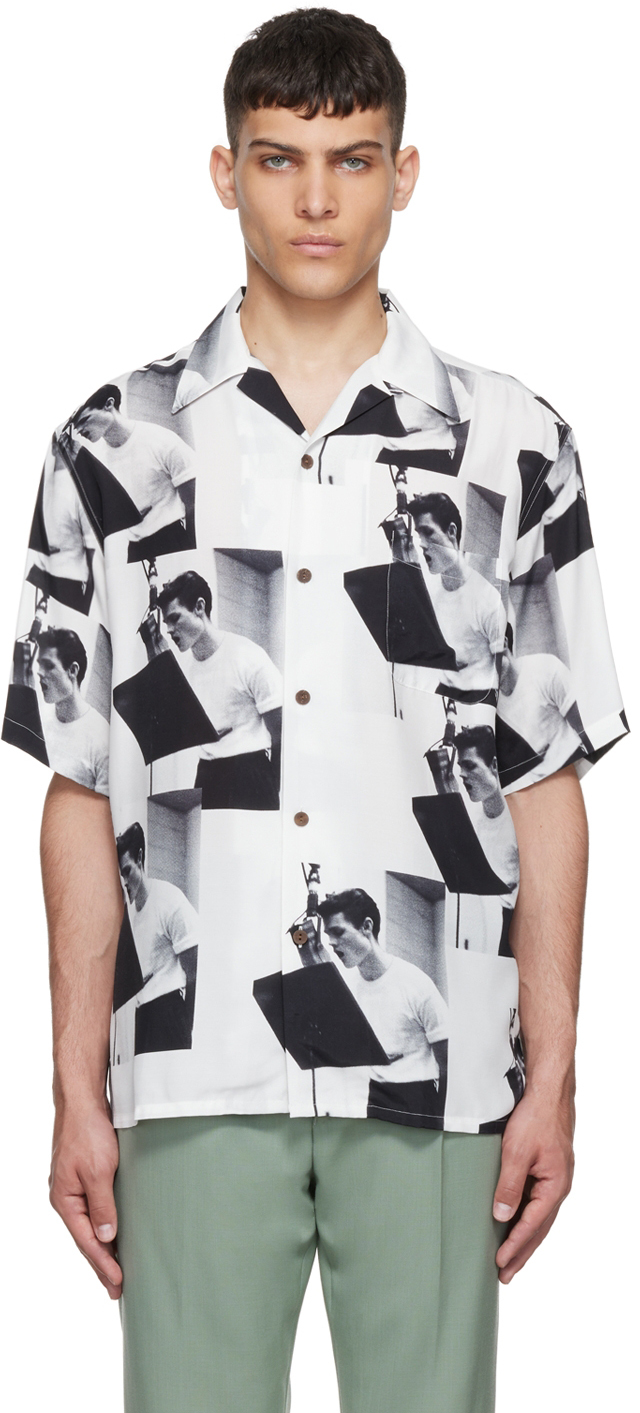 WACKO MARIA: White Rayon Shirt | SSENSE Canada