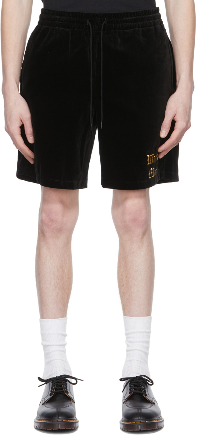 Black Cotton Shorts by WACKO MARIA on Sale