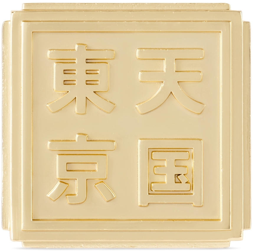 Gold '天国東京' Incense Holder