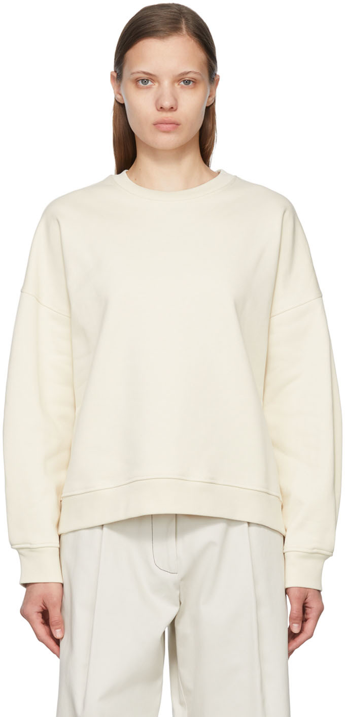 ◆送料・関税込み◆OFF-WHITE コットンスウェットシャツ スウェットシャツ CLOUDY characters ホワイト