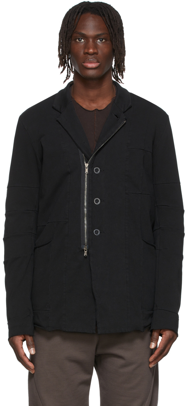 Black Jersey Jacket by The Viridi-anne on Sale