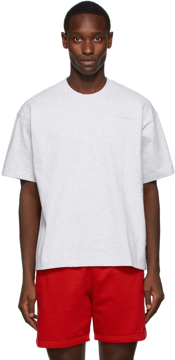 adidas x Humanrace by Pharrell Williams Grey Humanrace Basics T-Shirt