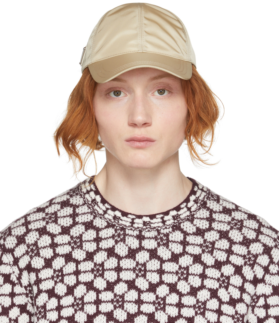 prada cap beige