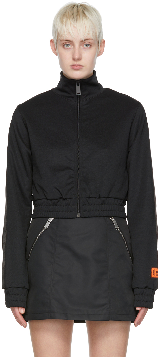 Shop Heron Preston Black Cotton Jacket In 000 Black