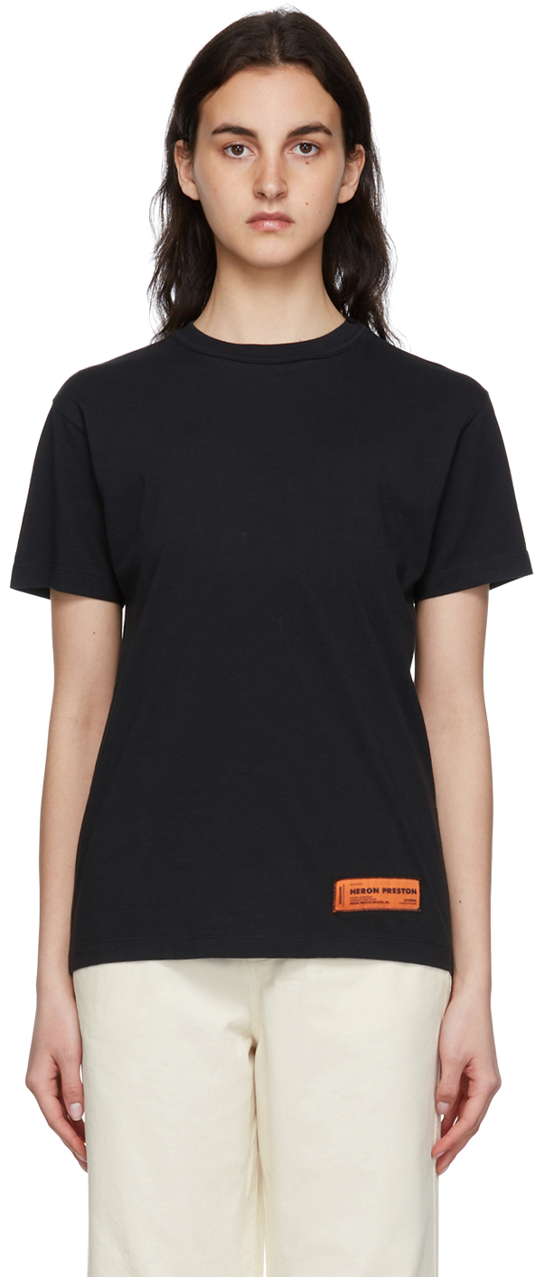Femme Vêtements Tops T-shirts T-shirt style Coton Heron Preston en coloris Noir 