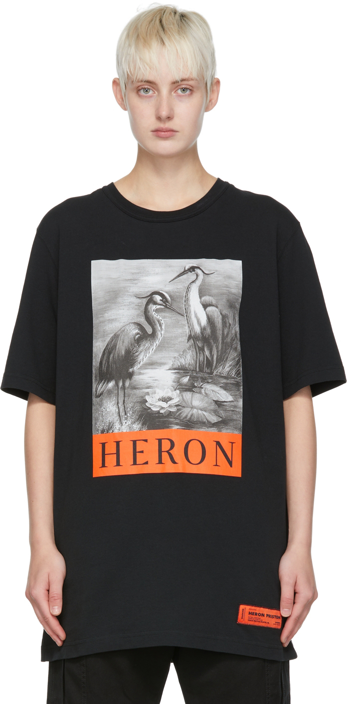 Heron Preston Black Organic Cotton T-Shirt