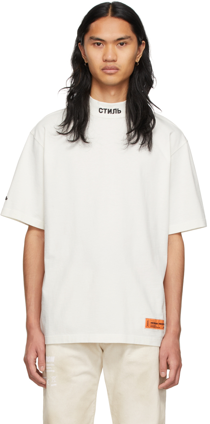 Heron Preston Off-White Style Turtleneck T-Shirt