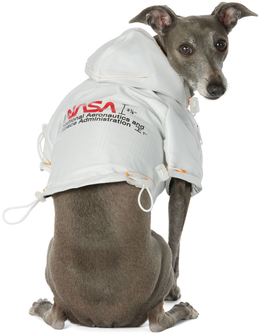 HERON PRESTON WHITE VIP EDITION NASA LOGO WINDBREAKER JACKET