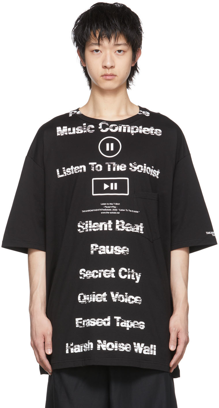 TAKAHIROMIYASHITA TheSoloist.: Black Cotton T-Shirt | SSENSE Canada