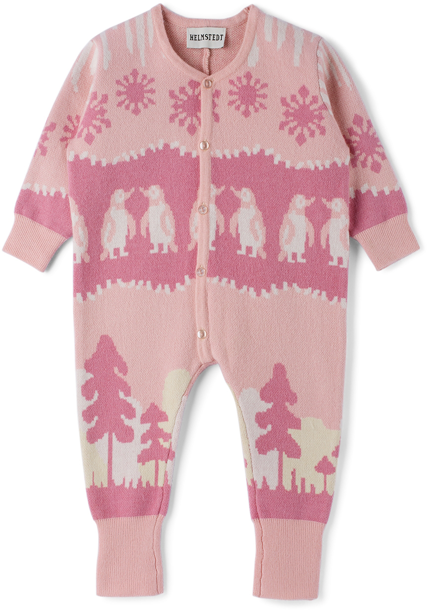 Helmstedt Ssense Exclusive Baby Pink Les Bodysuit In Pink Landscape