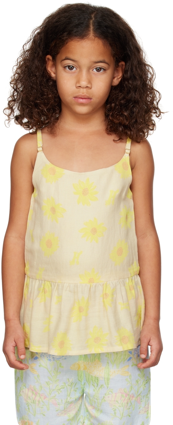 Kids Yellow Rebecca Tank Top Ssense Bambina Abbigliamento Top e t-shirt Top Tank top 