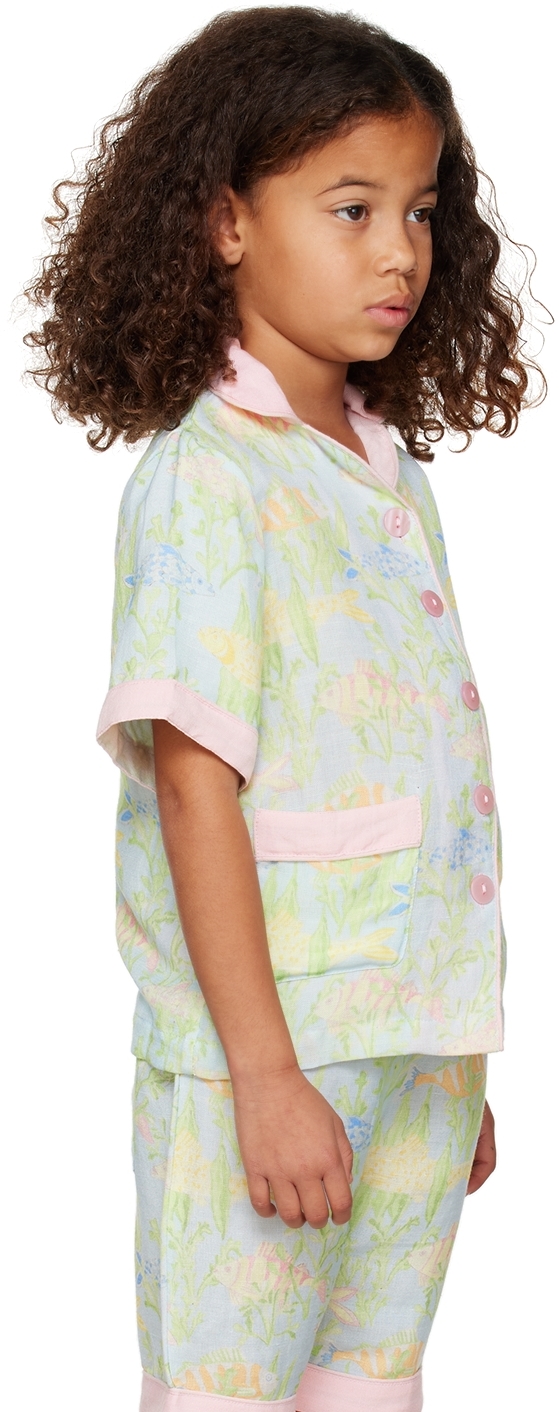 Helmstedt Ssense Exclusive Kids Blue Kanta Shirt In Blue