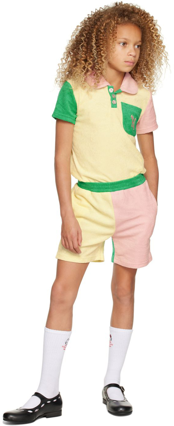 Helmstedt Ssense Exclusive Kids Multicolor Ricco Shorts In Yellow