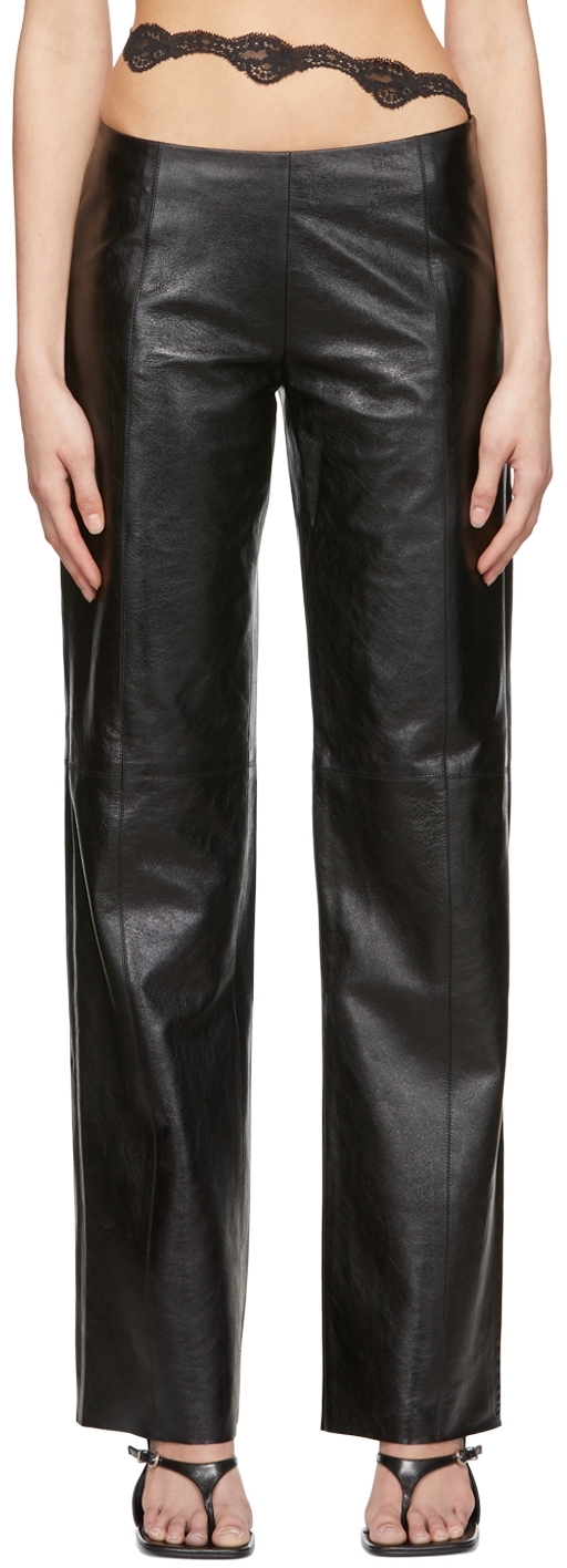 Vaillant Studio Black Leather Trousers