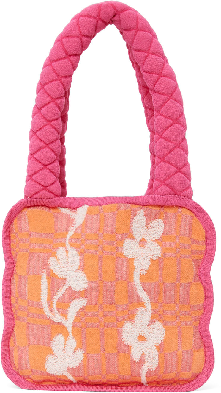 Mini Stitching Pink Tote Bag