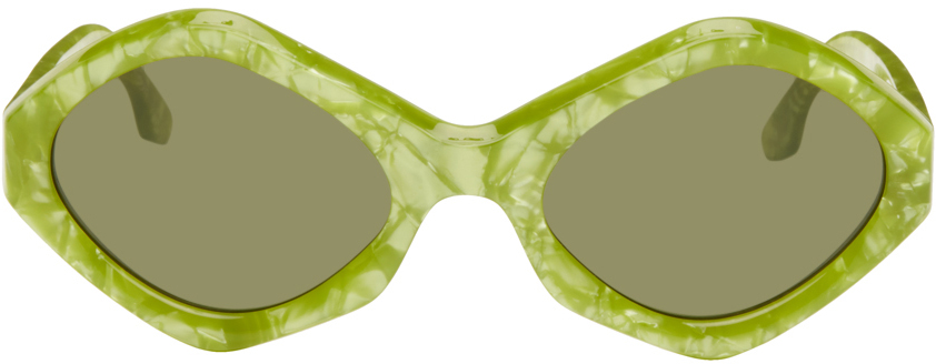 Kiko Kostadinov Green Octavia Sunglasses