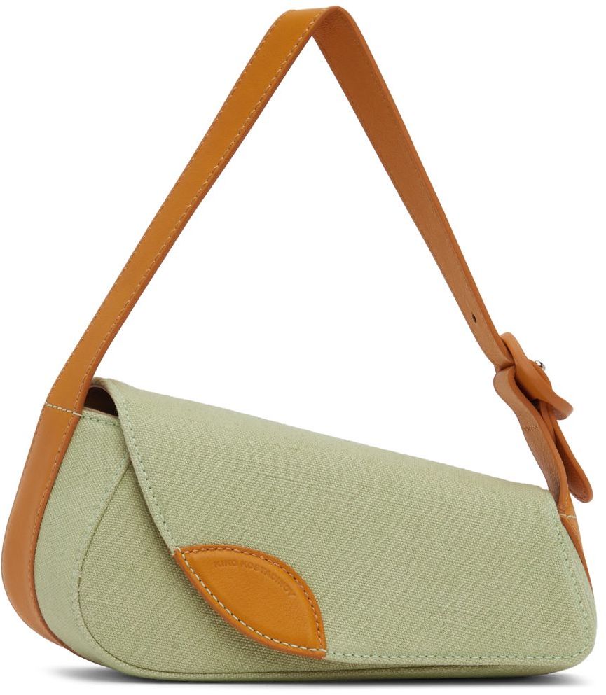 KIKO KOSTADINOV GREEN & ORANGE TRIVIA SHOULDER BAG