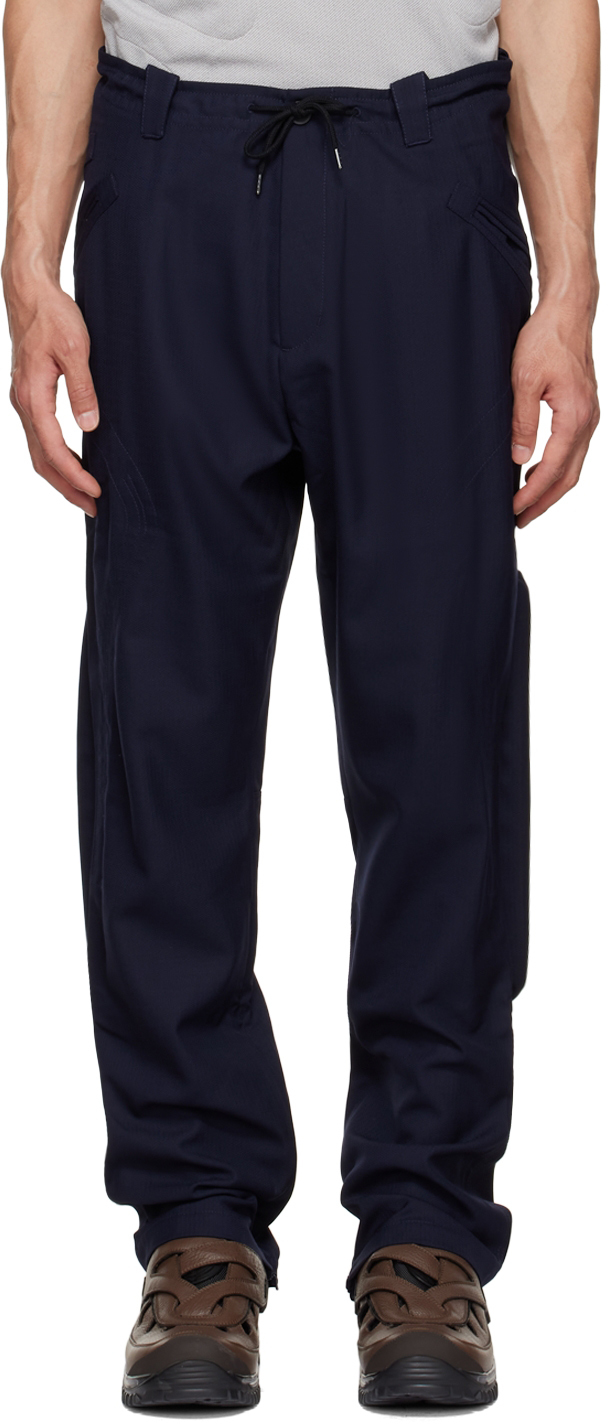 Kiko Kostadinov Navy Polyester Cargo Pants | Smart Closet