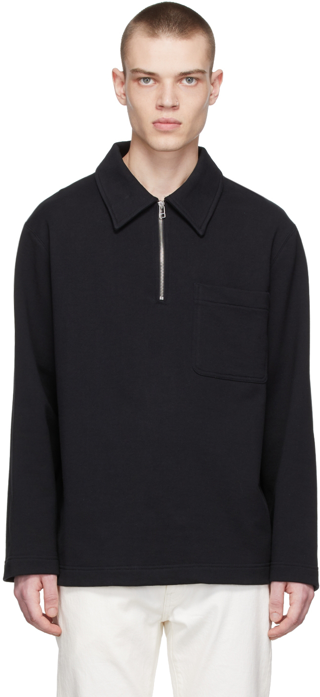Schnayderman's Black Half-Zip Sweatshirt