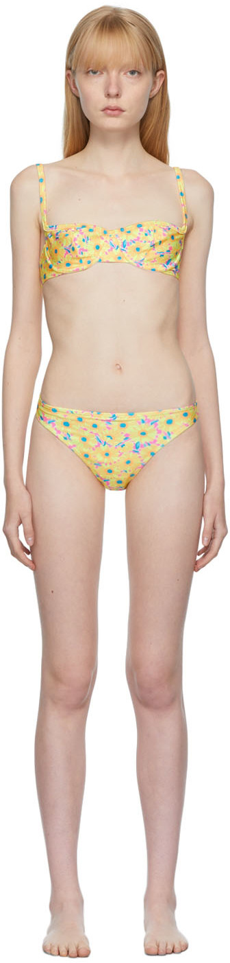 SSENSE Exclusive Multicolor Girasoli Sweetheart Bikini