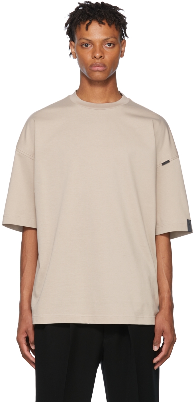N.Hoolywood Beige Cotton T-Shirt