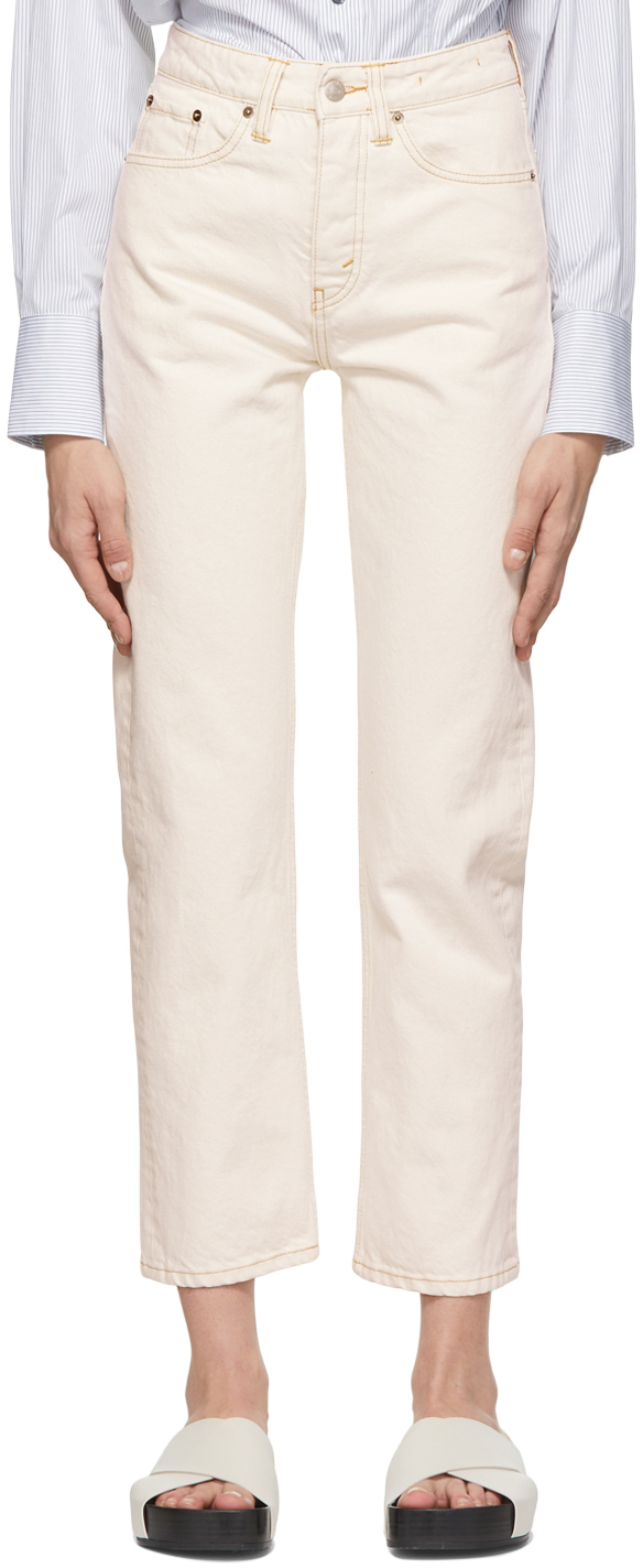 HOPE White Rise Jeans