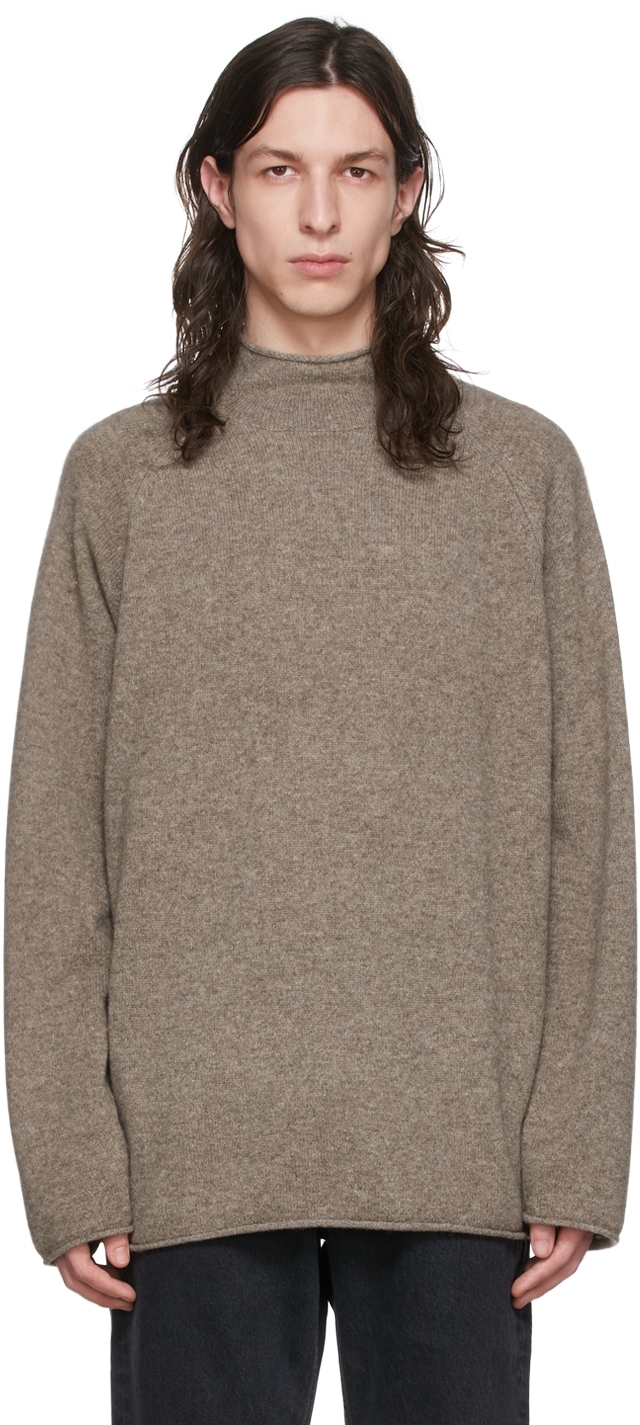 HOPE Taupe Roll Sweater