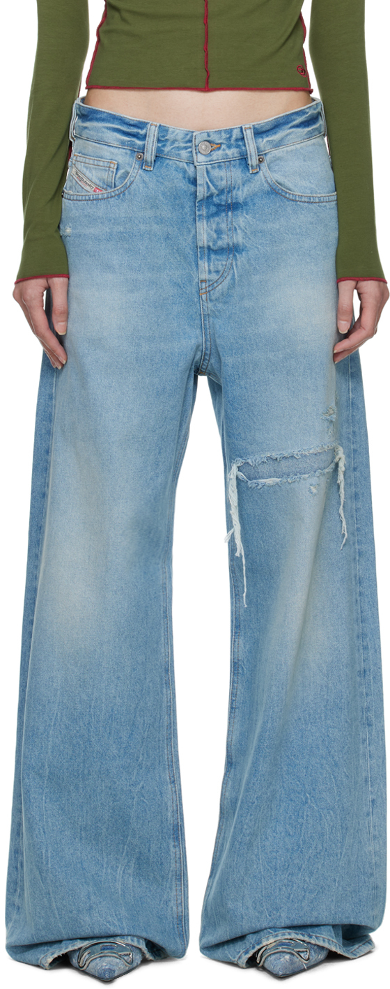 Blue D-Sire Jeans by Diesel on Sale