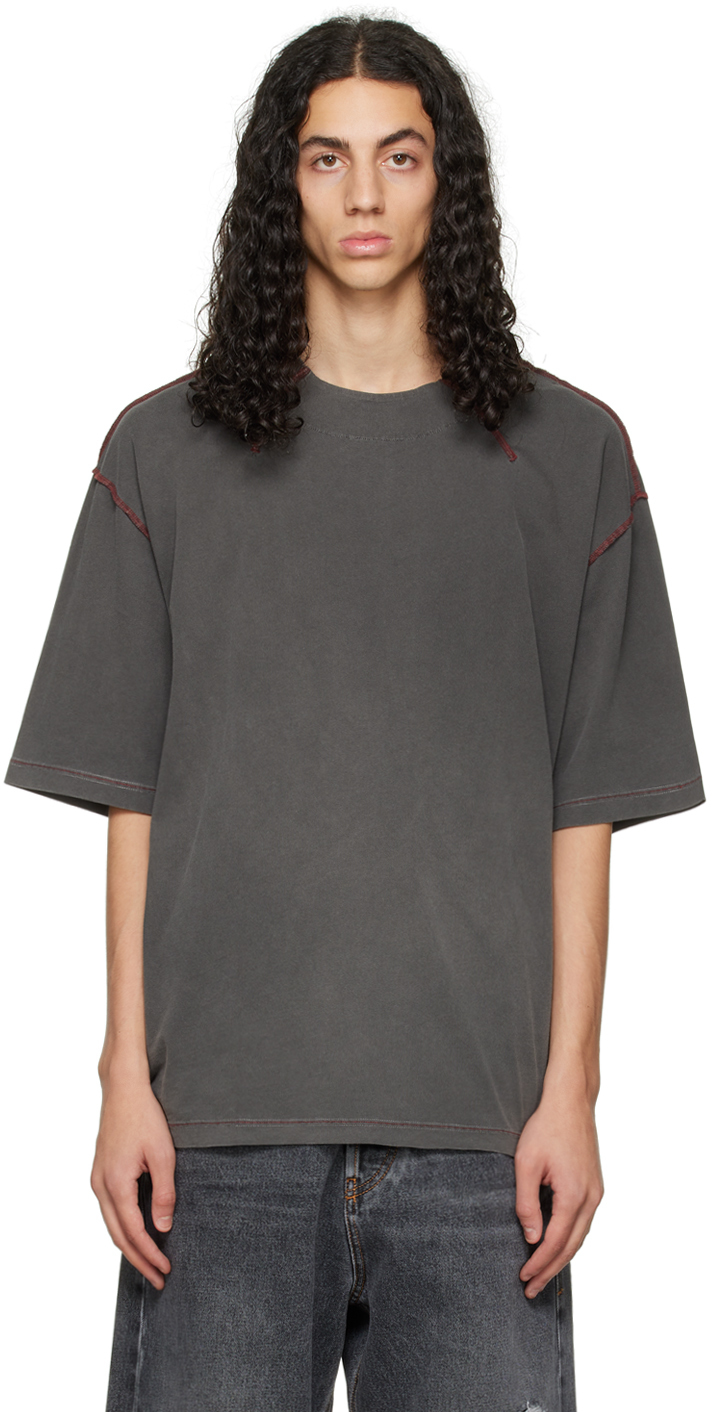 Diesel: Gray T-Volock T-Shirt | SSENSE UK