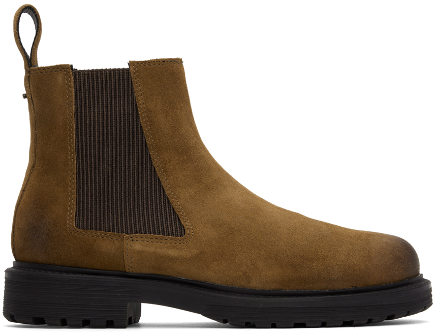 Diesel: Brown D-Alabhama LCH Chelsea Boots | SSENSE Canada