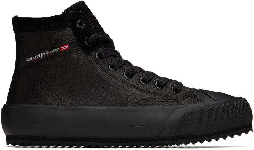 Diesel Black S-principia Mid X Sneakers In H6851