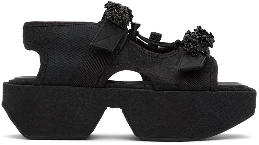 Cecilie Bahnsen Black May Platform Sandals