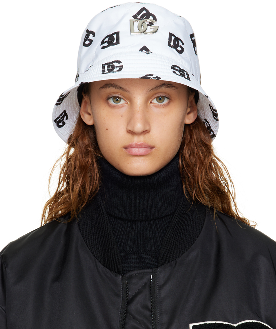 Dolce & Gabbana Black & White DG Bucket Hat