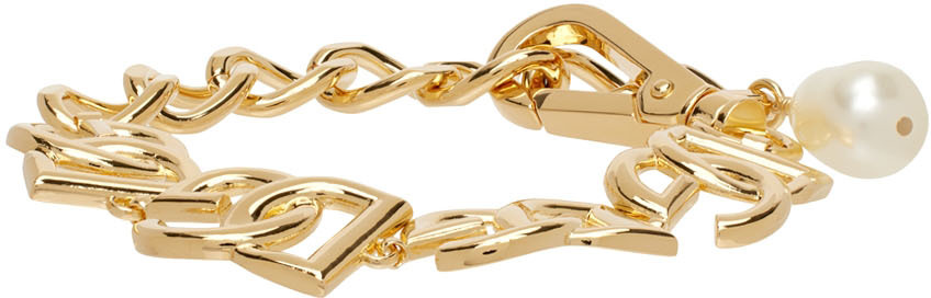 Dolce & Gabbana Gold DG Applique Bracelet