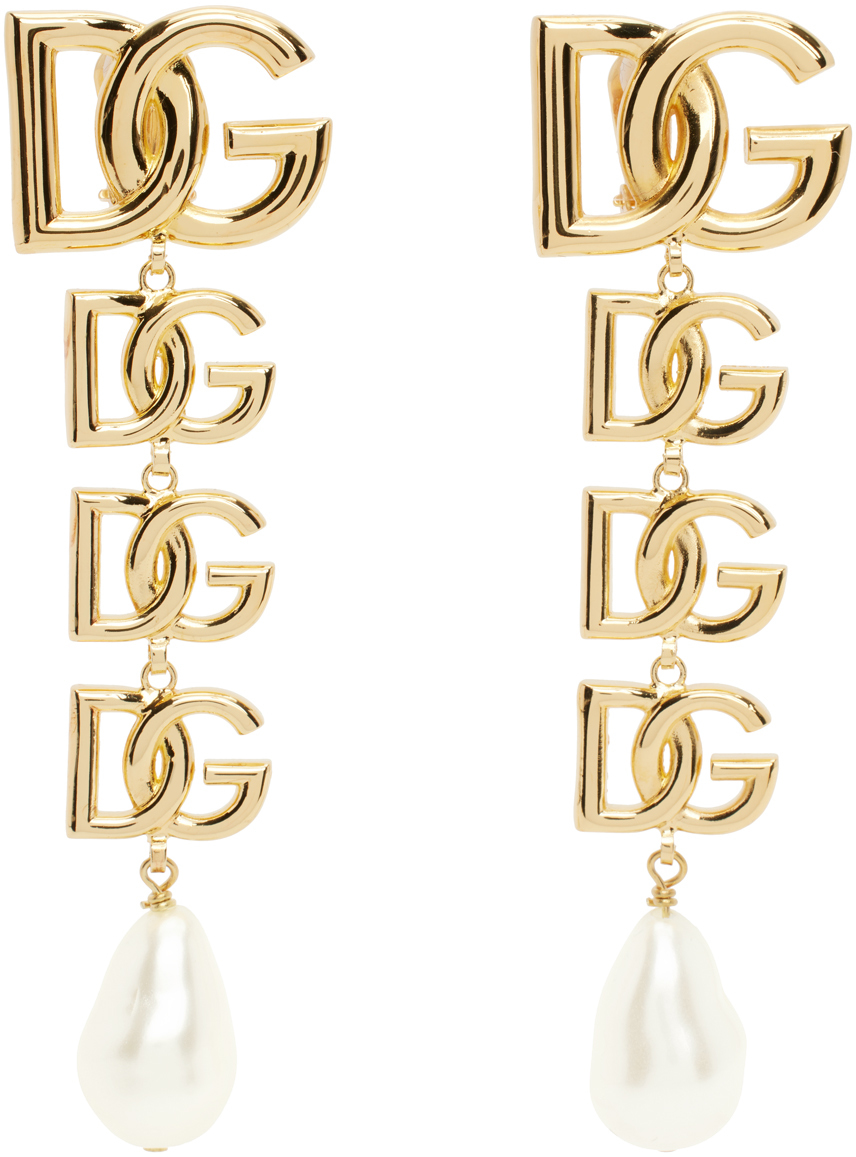 Dolce & Gabbana Gold Pendant Earrings
