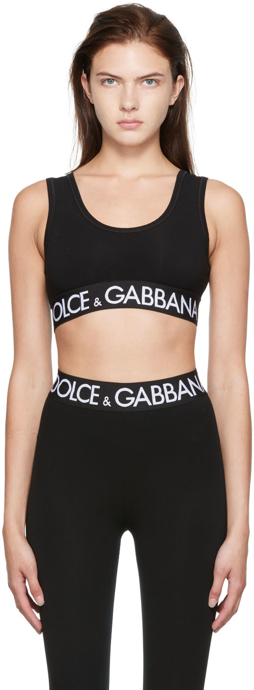 Dolce & Gabbana Black Cotton Bra