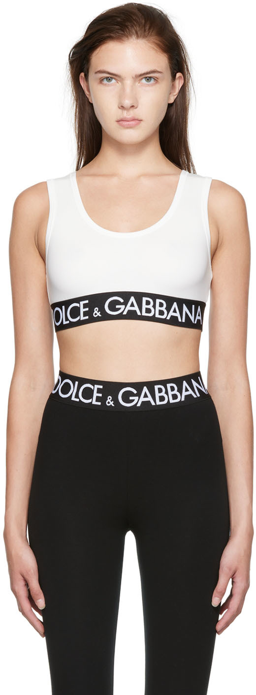 Dolce & Gabbana White Cotton Bra