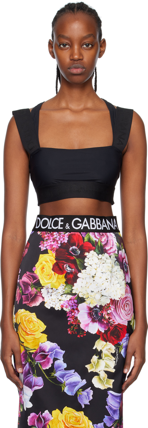Dolce & Gabbana Black Square Bra