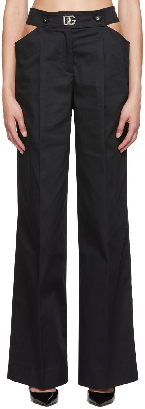 Dolce & Gabbana Black Cutout Trousers