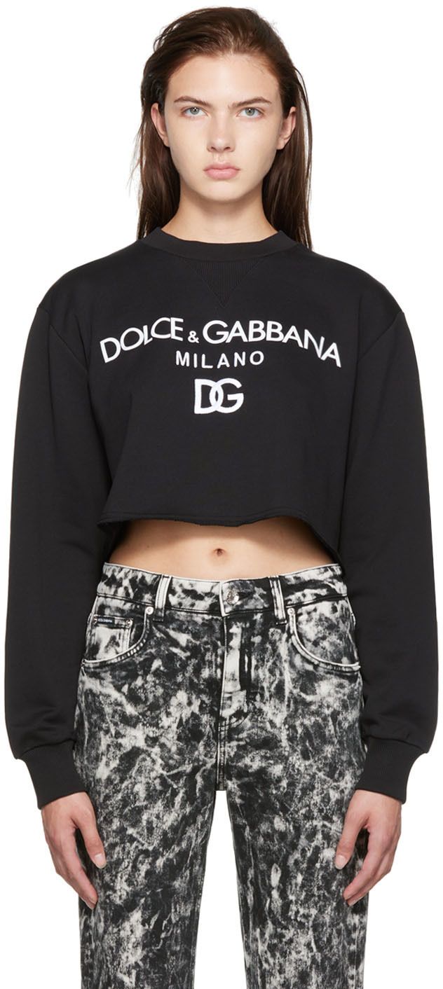 Veste courte en toile de laine Satin Dolce & Gabbana en coloris Noir Femme Vêtements Shorts Shorts longs et longueur genou 