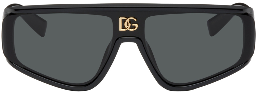 Black Visor Sunglasses by Dolce & Gabbana on Sale