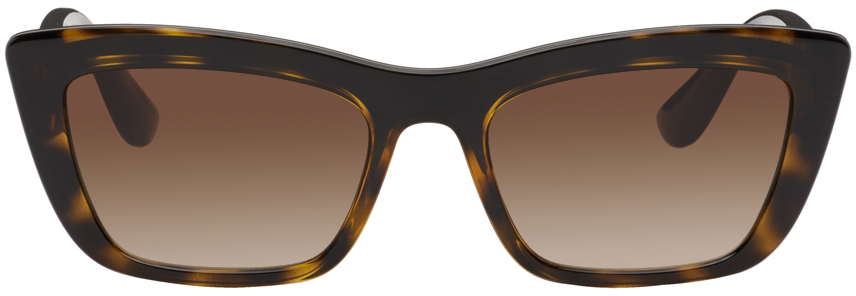 Dolce & Gabbana Tortoiseshell Step Injection Sunglasses In 330613 | ModeSens