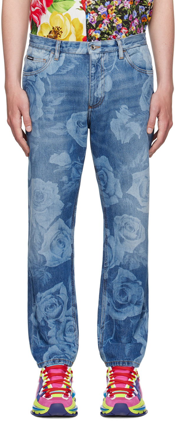 baseball Refund refrigerator Dolce & Gabbana jeans for Men | SSENSE