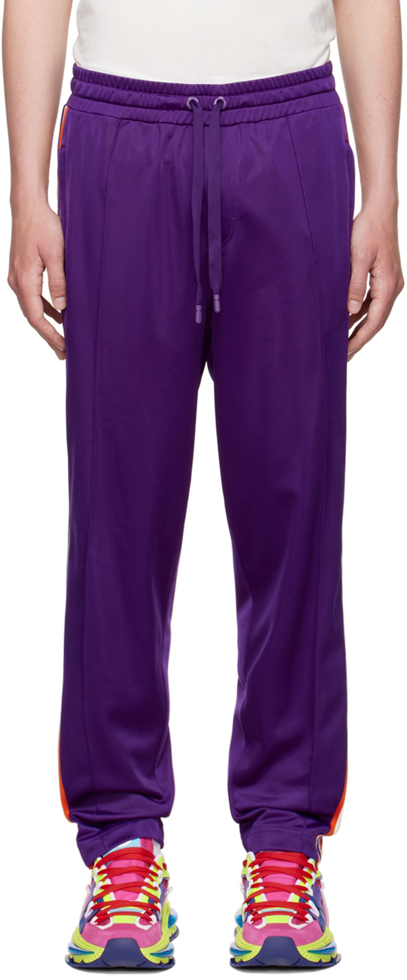 Dolce & Gabbana Purple Polyester Lounge Pants In F0373 Viola 1