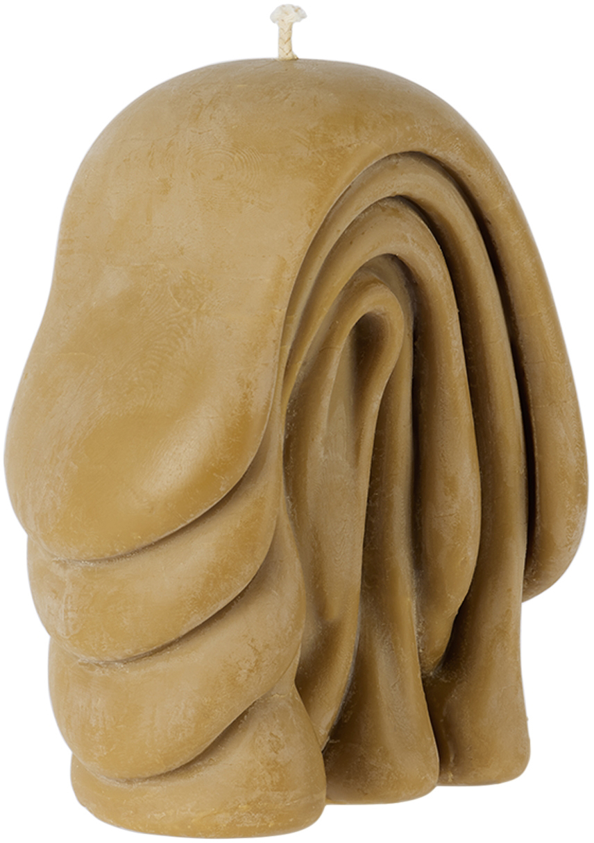 POST OBJECTS SSENSE EXCLUSIVE BROWN FLOW 001 CANDLE