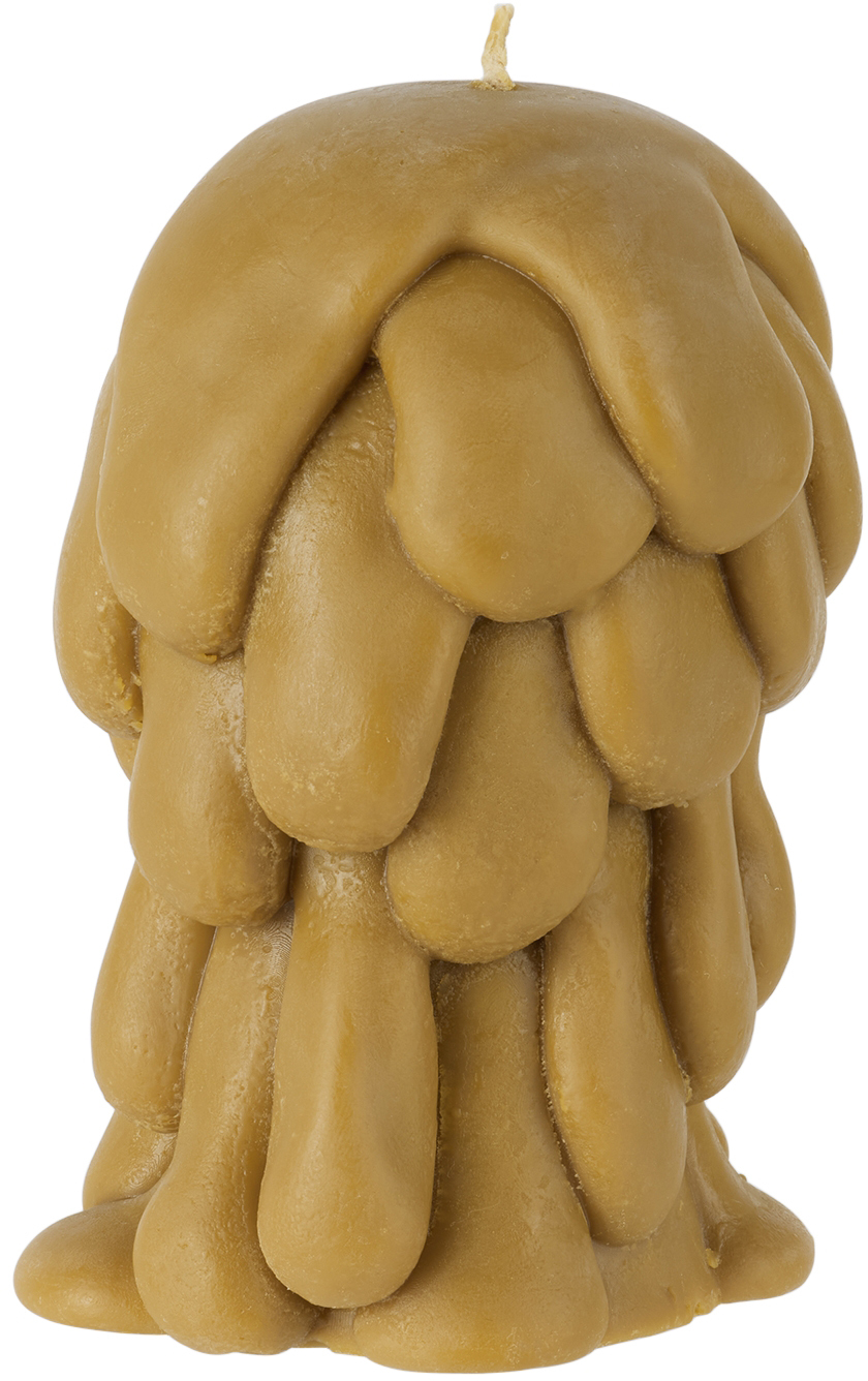Post Objects Ssense Exclusive Brown Flow 004 Candle In Clay